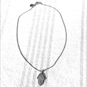 N1712 Silpada Sterling Hamsa Pendant Necklace